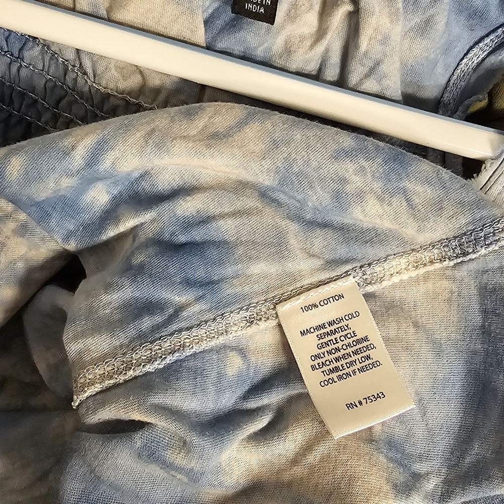 ✨️ Cynthia Rowley Tie Dye Tank Top Medium/ Blue - Picture 3 of 3